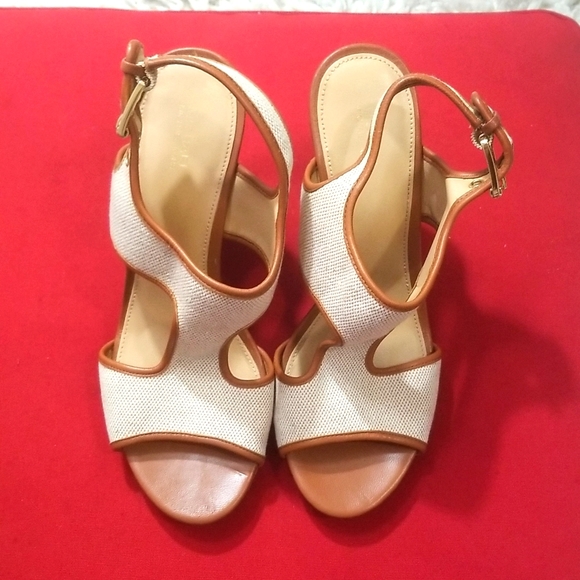 MICHAEL KORS WEDGE SANDALS - Picture 1 of 10